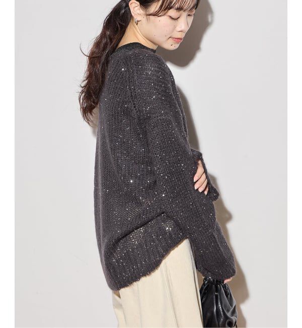 journal standard L'essage「《追加》モヘヤMIXスパンコールプルオーバー」|ニット・セーター|