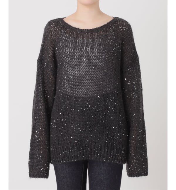 journal standard L'essage「《追加》モヘヤMIXスパンコールプルオーバー」|ニット・セーター|