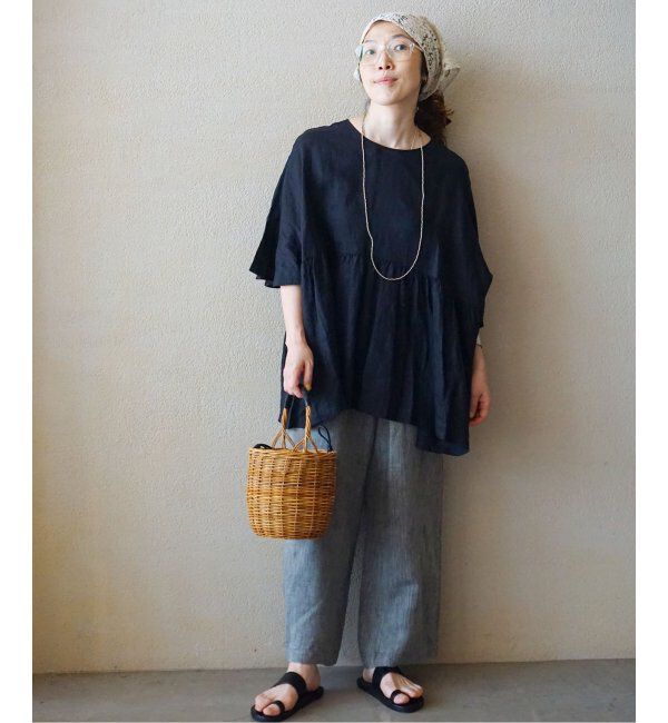 journal standard luxe「60リネン ギャザープル」|シャツ・ブラウス|