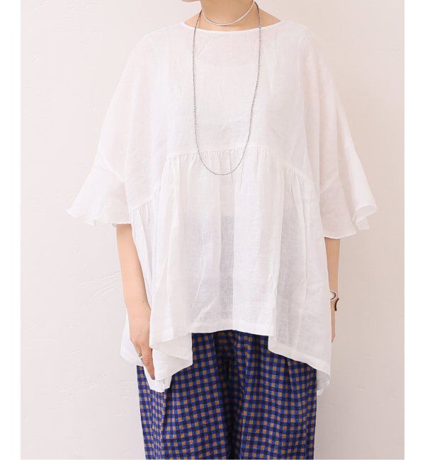 journal standard luxe「60リネン ギャザープル」|シャツ・ブラウス|