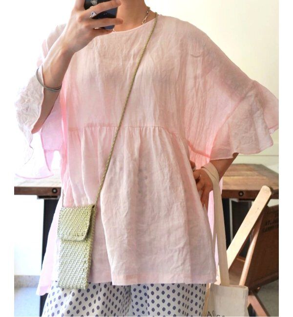 journal standard luxe「60リネン ギャザープル」|シャツ・ブラウス|