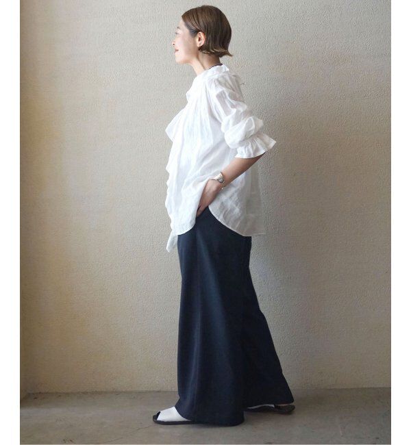 journal standard luxe「《追加2》フレンチリネン フリルパフブラウス」|シャツ・ブラウス|