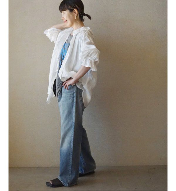 journal standard luxe「《追加2》フレンチリネン フリルパフブラウス」|シャツ・ブラウス|