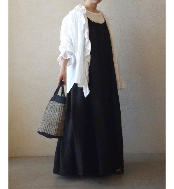 journal standard luxe「《追加2》フレンチリネン フリルパフブラウス」|シャツ・ブラウス|