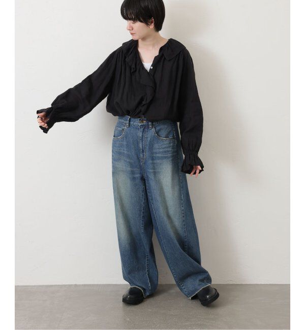 journal standard luxe「《追加2》フレンチリネン フリルパフブラウス」|シャツ・ブラウス|