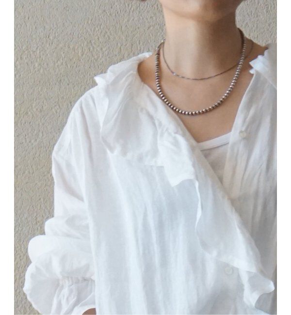 journal standard luxe「《追加2》フレンチリネン フリルパフブラウス」|シャツ・ブラウス|