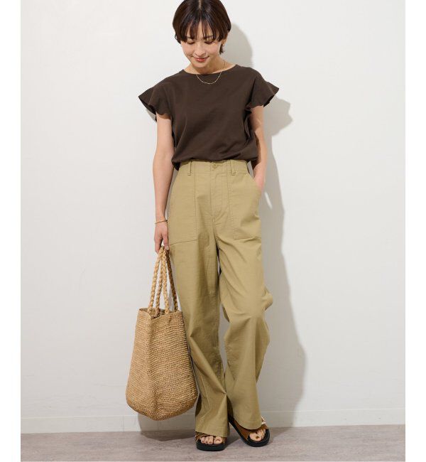 JOURNAL STANDARD relume「《WEB限定追加2》フリルスリーブTシャツ」|Tシャツ・カットソー|