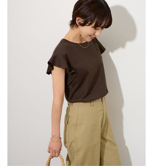 JOURNAL STANDARD relume「《WEB限定追加2》フリルスリーブTシャツ」|Tシャツ・カットソー|