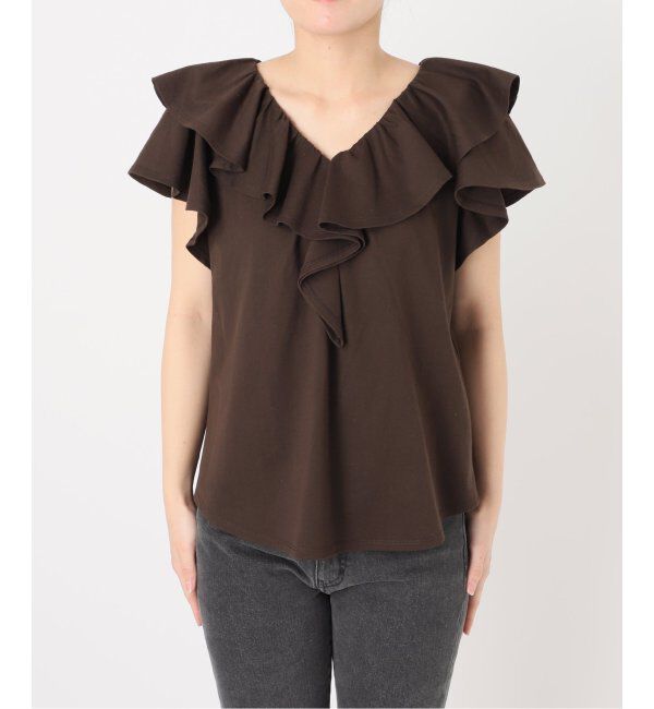 JOURNAL STANDARD relume「《WEB限定追加2》フリルスリーブTシャツ」|Tシャツ・カットソー|