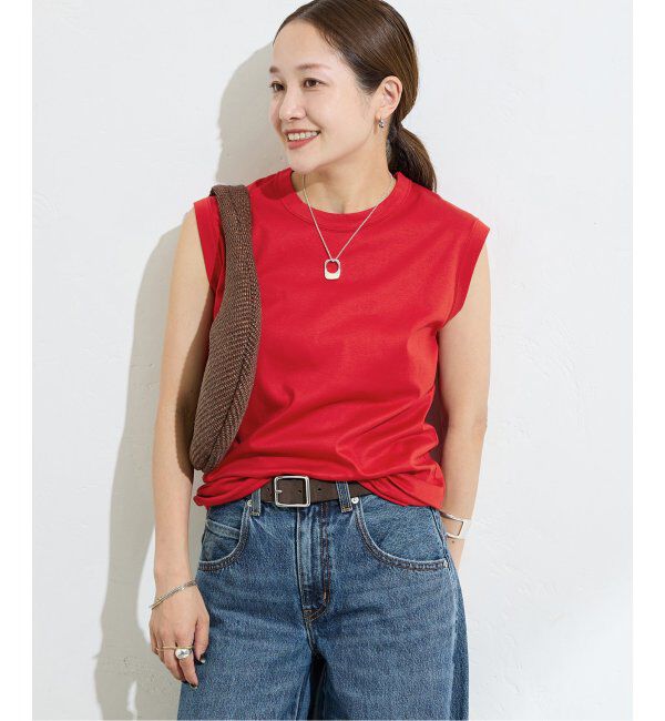 JOURNAL STANDARD「《追加2》汗ジミ防止ナノシアスリーブレス」|Tシャツ・カットソー|レッド