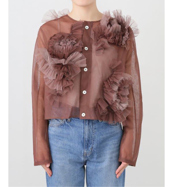 JOURNAL STANDARD「【VIVIANO / ヴィヴィアーノ】Flower Tulle Cardigan」|その他|