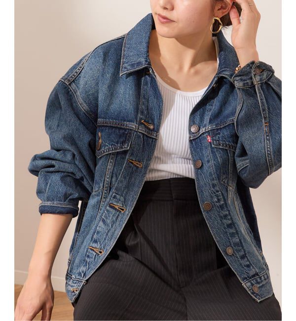 journal standard L'essage「【LEVI&rsquo;S/リーバイス】WOMEN'S  90S TRUCKER：Gジャン」|デニムジャケット|サックスブルー