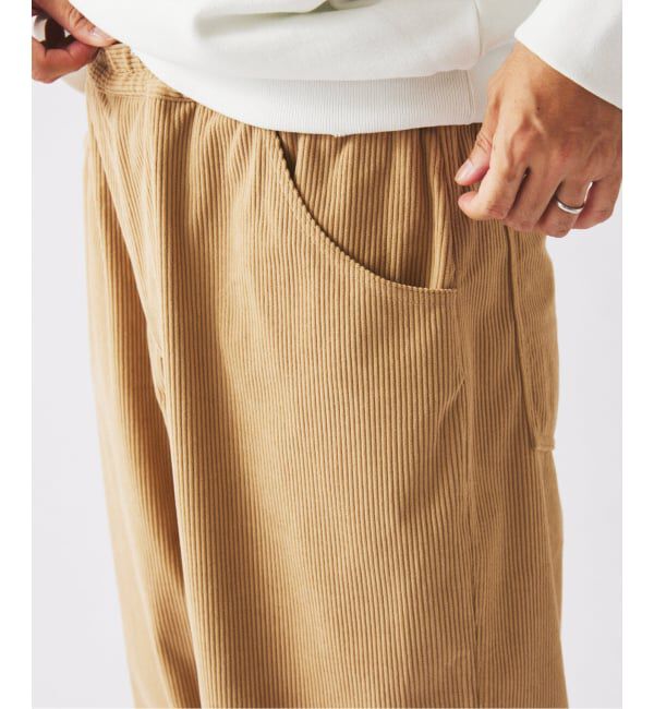 JOURNAL STANDARD relume「TECH &rdquo;SOLOTEX(R)&rdquo; コーデュロイ ウォッシャブル スクエア イージーパンツ」|スラックス|