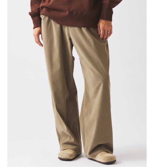 JOURNAL STANDARD relume「TECH &rdquo;SOLOTEX(R)&rdquo; コーデュロイ ウォッシャブル スクエア イージーパンツ」|スラックス|