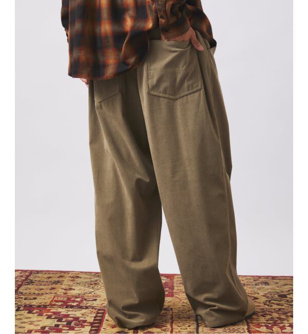 JOURNAL STANDARD relume「TECH &rdquo;SOLOTEX(R)&rdquo; コーデュロイ ウォッシャブル スクエア イージーパンツ」|スラックス|