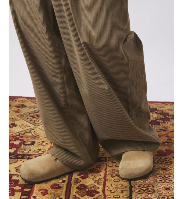 JOURNAL STANDARD relume「TECH &rdquo;SOLOTEX(R)&rdquo; コーデュロイ ウォッシャブル スクエア イージーパンツ」|スラックス|