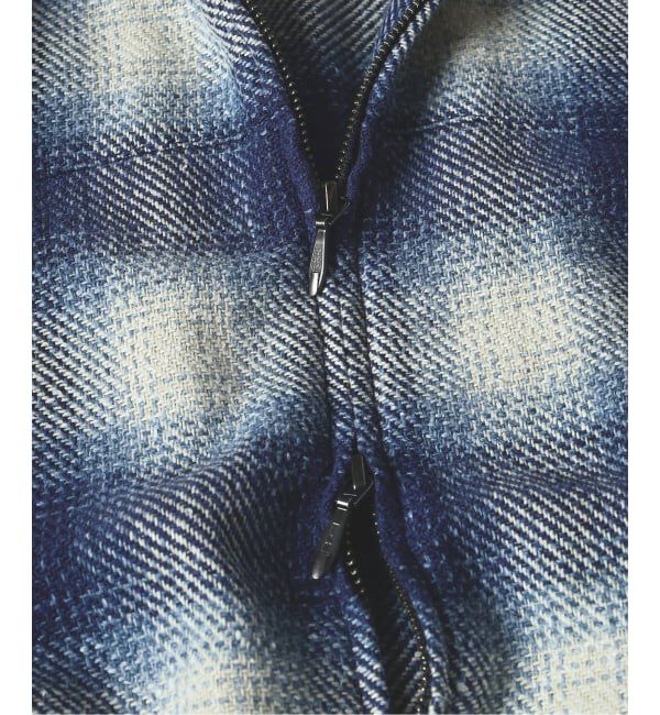 J.S.Homestead「Stead / T/C ネップ オンブレー ジップ アップ シャツ」|シャツ・ブラウス|