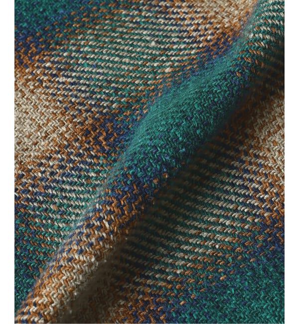 J.S.Homestead「Stead / T/C ネップ オンブレー ジップ アップ シャツ」|シャツ・ブラウス|