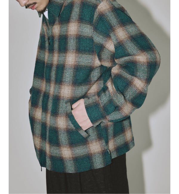 J.S.Homestead「Stead / T/C ネップ オンブレー ジップ アップ シャツ」|シャツ・ブラウス|