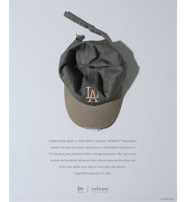 JOURNAL STANDARD relume「NEW ERA / ニューエラ 別注 9THIRTY(TM) ハードウォッシュ Dodgers」|キャップ・キャスケット|グレー