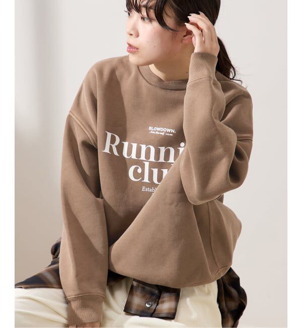 journal standard L'essage「【RUNNING~】ピグメントスウェットプルオーバー」|スウェット・ジャージ|