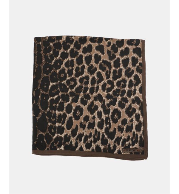 JOURNAL STANDARD relume「【manipuri/マニプリ】 レオパード 120*120 STOLE」|バンダナ・スカーフ|ブラウン