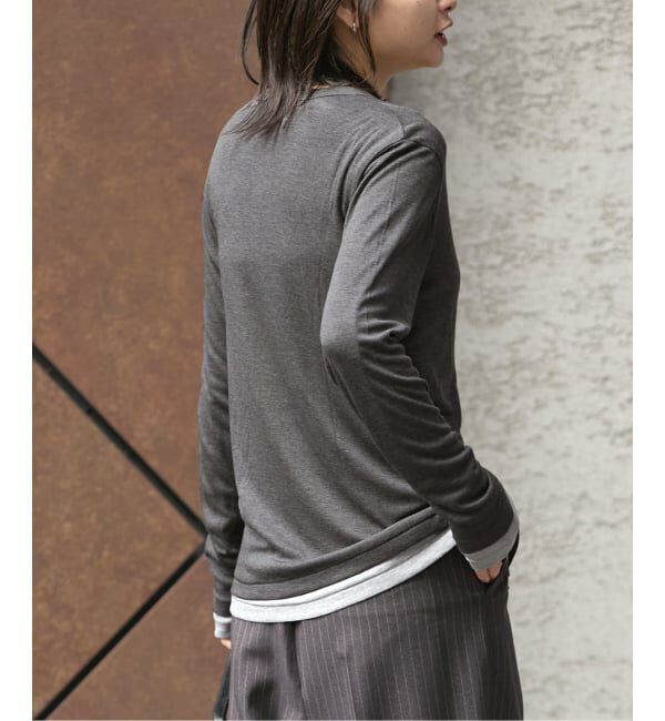 JOURNAL STANDARD「《追加2》ウールMIX シアークルーネックカーディガン」|カーディガン|