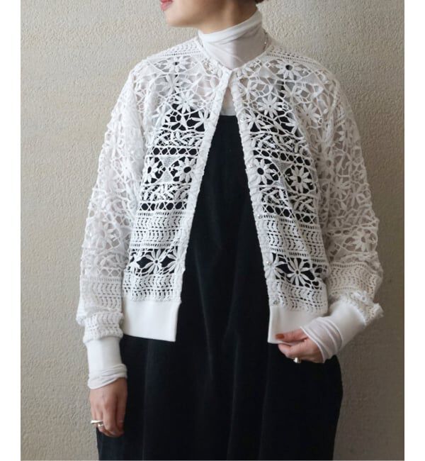 journal standard luxe「コットンレース リブブラウス」|シャツ・ブラウス|ホワイト