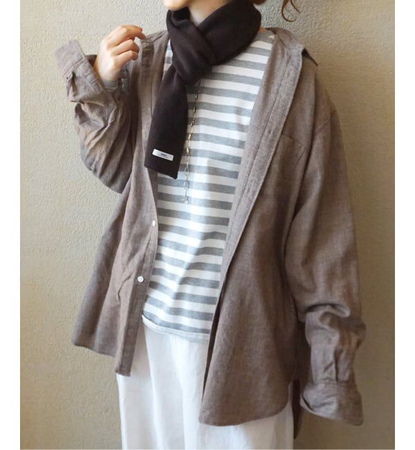 journal standard luxe「【ARMEN】WOOL/CASHMERE LOOP SCARF」|マフラー|ブラウン