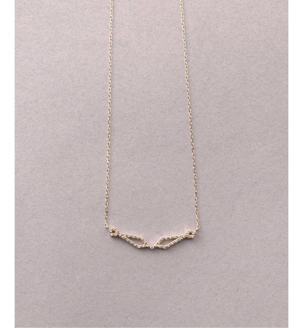 Lilas by Spick&Span「デフォルメーションダイヤネックレス K10」|ネックレス|