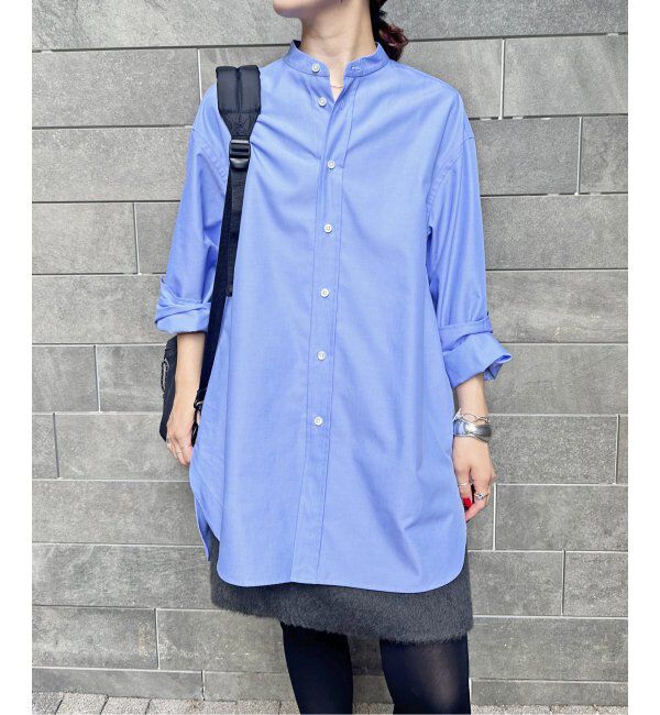 Spick and Span「クリアコットンスタンドカラーシャツ」|シャツ・ブラウス|