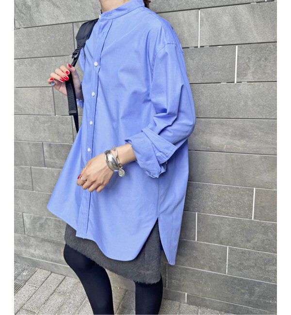 Spick and Span「クリアコットンスタンドカラーシャツ」|シャツ・ブラウス|