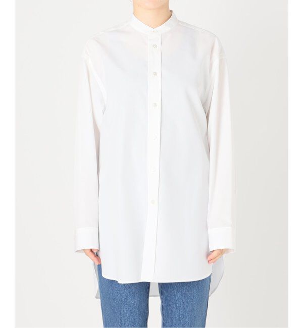 Spick and Span「クリアコットンスタンドカラーシャツ」|シャツ・ブラウス|