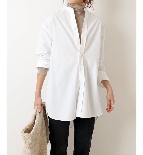 Spick and Span「クリアコットンスタンドカラーシャツ」|シャツ・ブラウス|