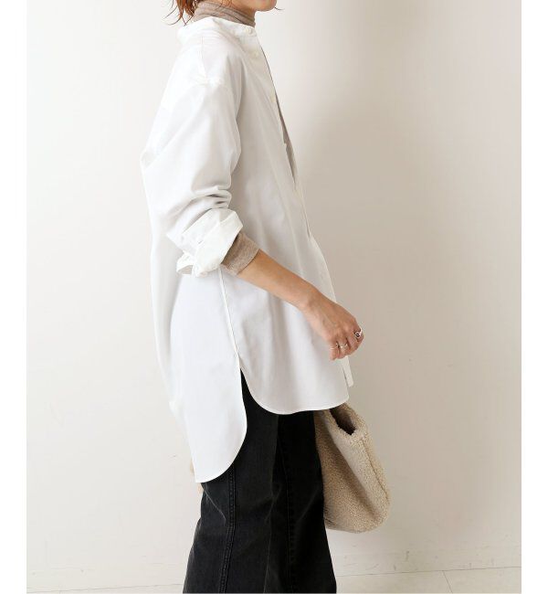 Spick and Span「クリアコットンスタンドカラーシャツ」|シャツ・ブラウス|