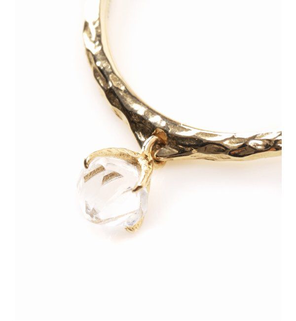 Lilas by Spick&Span「ラフカットクォーツテクスチャーリング K10」|リング|