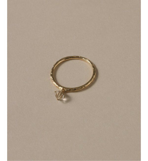 Lilas by Spick&Span「ラフカットクォーツテクスチャーリング K10」|リング|