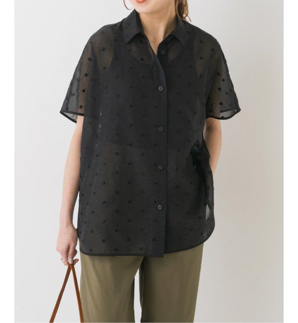 Spick and Span「シアードットサークルシャツ」|シャツ・ブラウス|