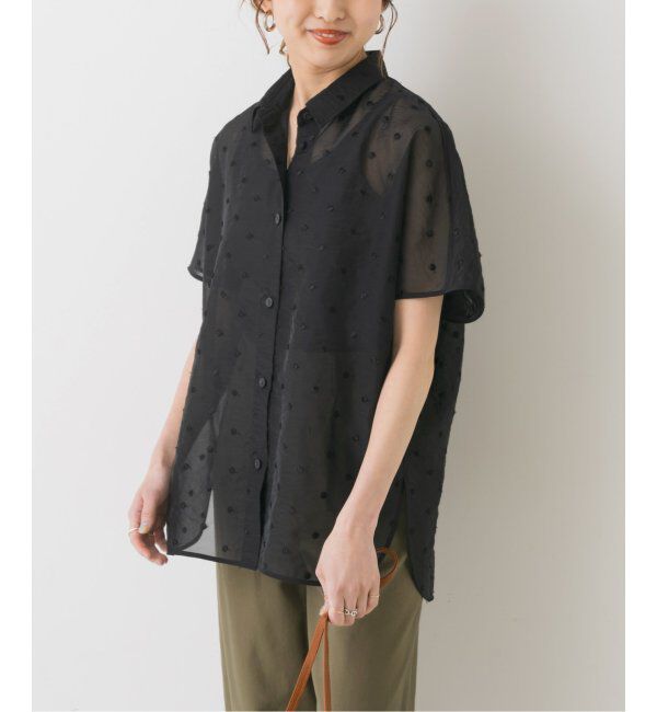 Spick and Span「シアードットサークルシャツ」|シャツ・ブラウス|