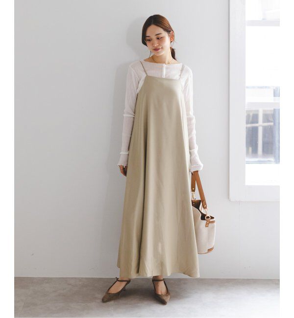 NOBLE「《追加》ビンテージツイルコンフォータブルキャミワンピース  6」|ワンピース|