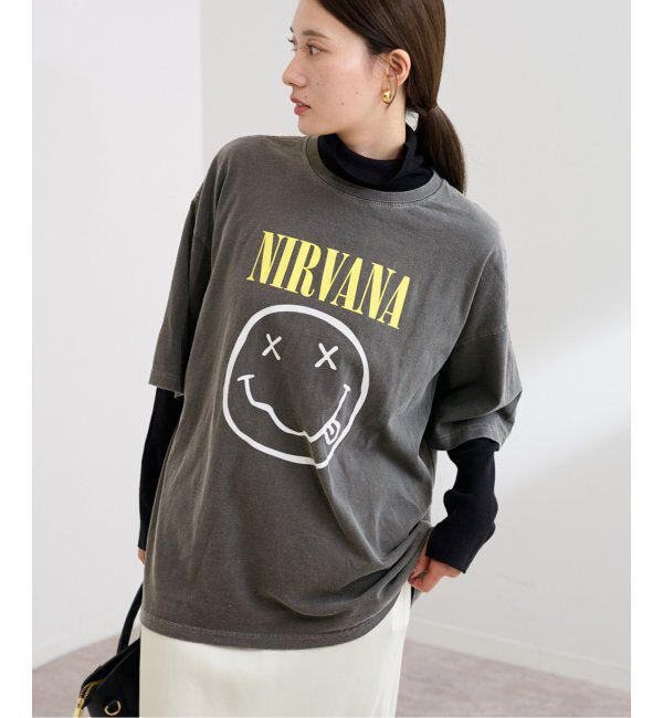 FRAMeWORK「GOOD ROCK SPEED/グッドロックスピード NIRVANA 別注BIG Tシャツ」|Tシャツ・カットソー|グレー