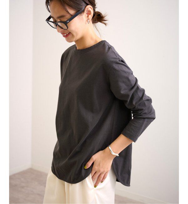 FRAMeWORK「≪追加≫コットン天竺ラウンドヘム3」|Tシャツ・カットソー|