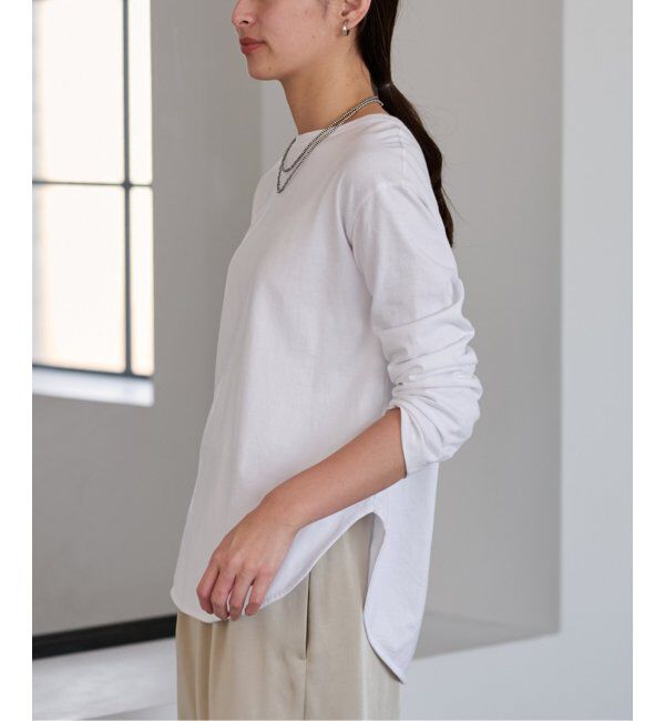 FRAMeWORK「≪追加≫コットン天竺ラウンドヘム3」|Tシャツ・カットソー|