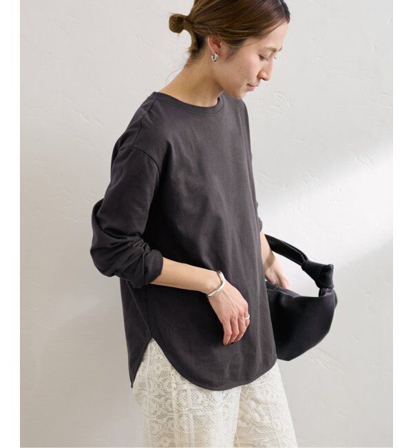 FRAMeWORK「≪追加≫コットン天竺ラウンドヘム3」|Tシャツ・カットソー|