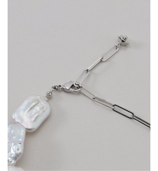 NOBLE「MIHOKO SAKAI/ミホコサカイ スクエアLパールネックレス」|ネックレス|