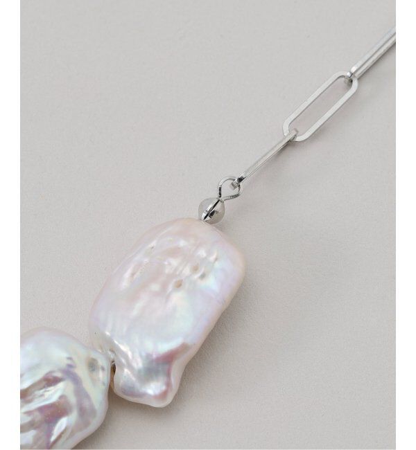 NOBLE「MIHOKO SAKAI/ミホコサカイ スクエアLパールネックレス」|ネックレス|