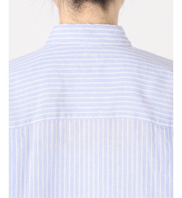 Spick and Span「《追加》80リネンカシュクールビッグシャツ」|シャツ・ブラウス|