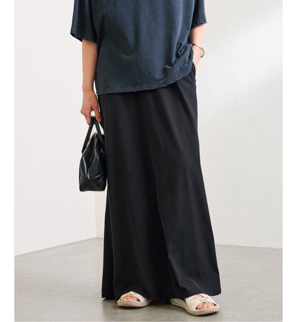 FRAMeWORK「カットナロースカート」|スカート|ブラック