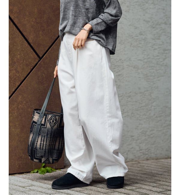 FRAMeWORK「ライトオンスデニムイージーパンツ」|デニム|