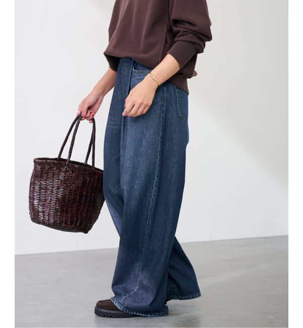 FRAMeWORK「ライトオンスデニムイージーパンツ」|デニム|